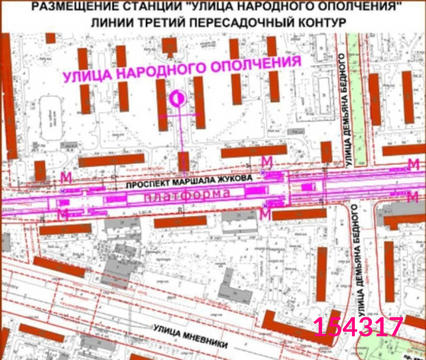 М народного ополчения на схеме метро москвы