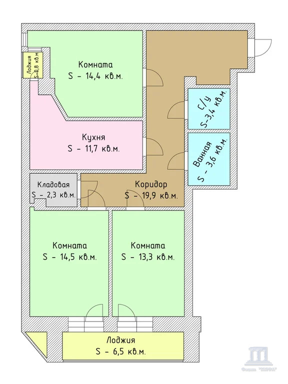Продажа 3-комнатной квартиры, Ростов-на-Дону, ул. Борисоглебская,  18