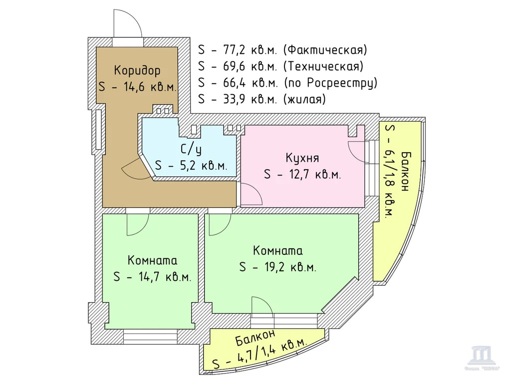 Продажа 2-комнатной квартиры, Ростов-на-Дону, Соколова пр-кт.,  72