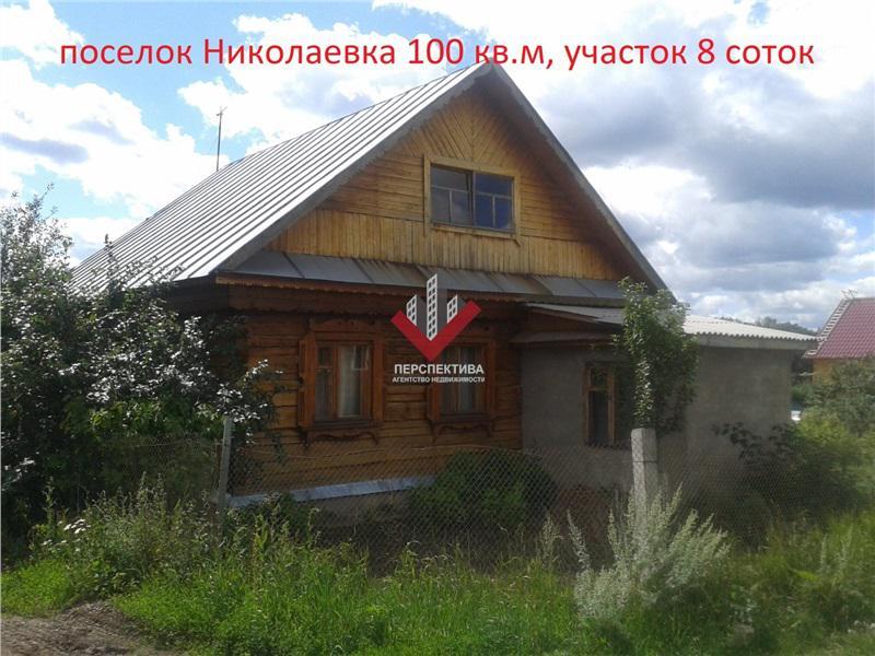 дежурную дом в николаевке уфимский район бревна,зимний, оформлен как