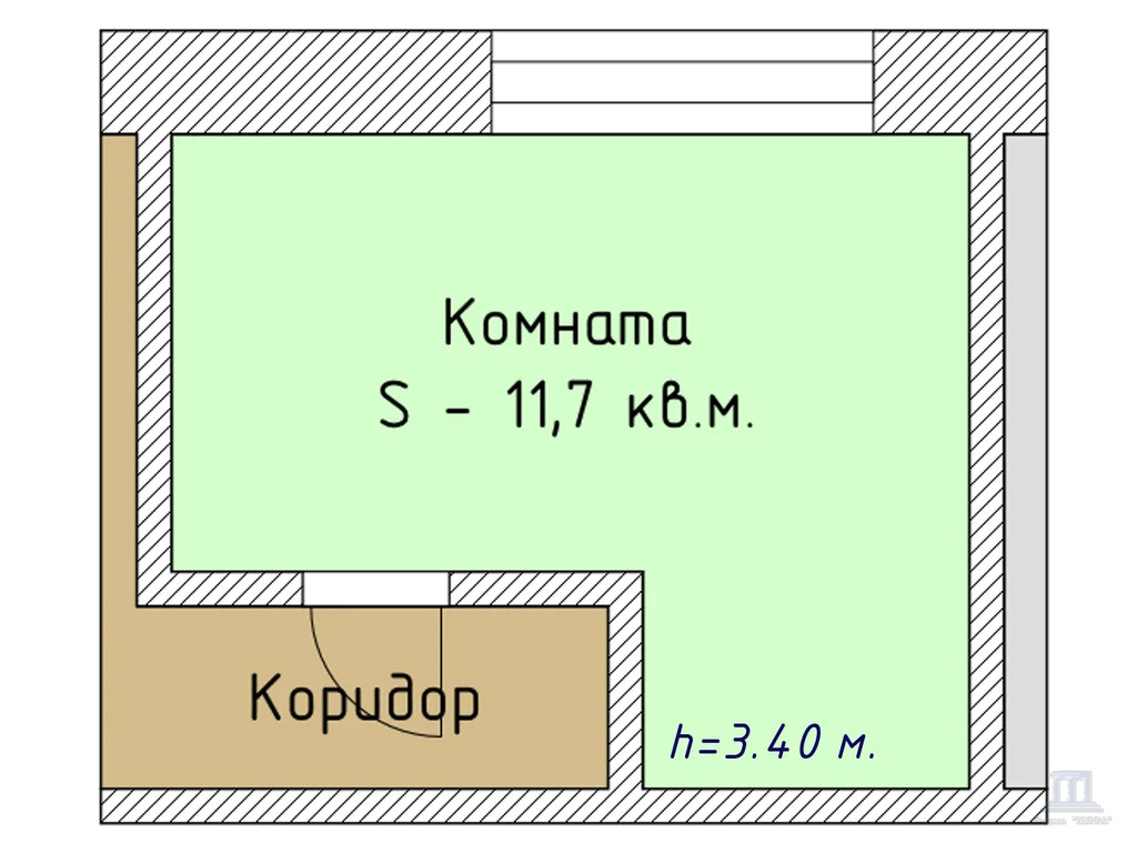 Продажа комнаты, 11м <sup>2</sup>, Ростов-на-Дону, ул. Тургеневская,  6