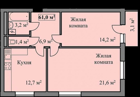 Продажа Квартир В Тамбове До 1800000 Рублей
